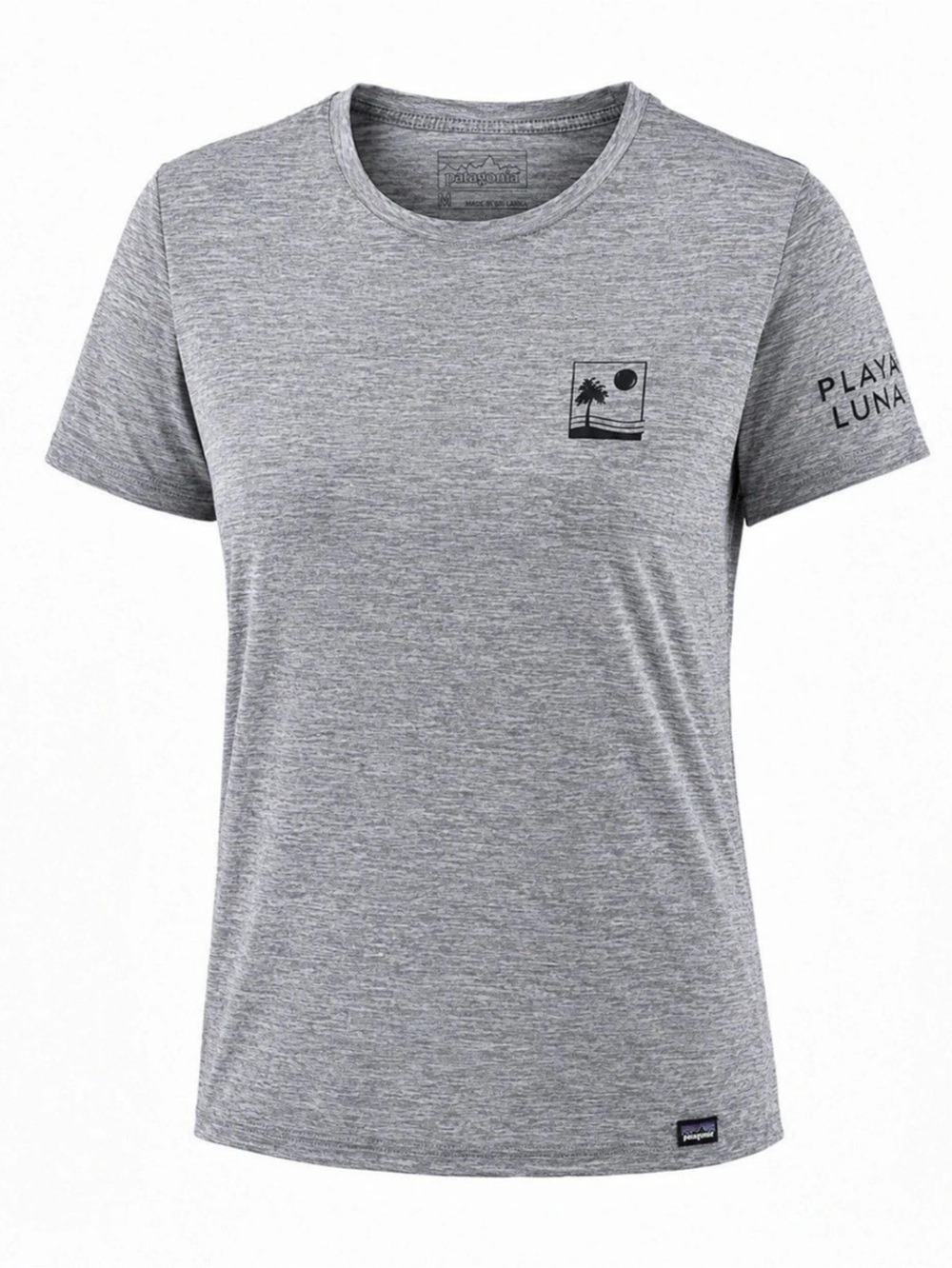 Patagonia Capilene Cool Daily Shirt Womens Medium Gray Playa Luna 45225yy